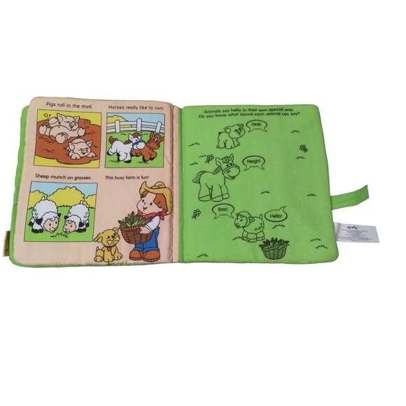 2005 Fisher Price Little People Set Story Book and Farm Animals with Barn Carryi - Picture 11 of 14